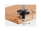 Festool Staffræser HW, skaft 8 mm HW S8 D20,7/R4 KL 491011