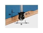 Festool Fas-/kantfræser, skaft 8 mm HW S8 D24/0° +45° 491026