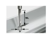 Festool Aluminiumsfræser HS, skaft 8 mm HS S8 D5/NL23 491036