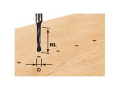 Festool Dyvelbor HW, skaft 8 mm HW D3/16 491065