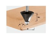 Festool Fasfræser HW, skaft 12 mm HW S12 D55/20/45° 491102