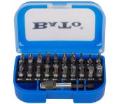 BATO 1/4" Bitssæt Blå. 31 dele. Med 60 mm QuickLock bitsholder BA-1814