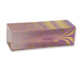 CraftProKits Lilla/Guld Glitter Polyester Akrylblok 35x35x114mm AX210864