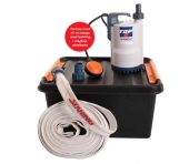 Pedrollo Lænse/kælderpumpe med 15m Slange og koblinger TOP-2 STA-TOP-2-SÆT-BOX