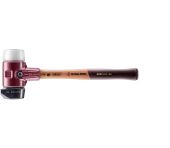 SIMPLEX soft-face mallet with cast steel housing and wooden handle, Ø 60, Rubber composition with "stand-up"/ Superplastic 3027.260