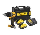 DeWalt 18V XR kulløs slagboremaskine – 2 x Powerstack 5Ah batterier DW-DCD805H2T-QW