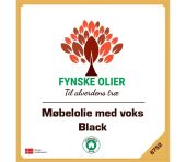 Fynske olier Møbelolie med voks - Black 1 Liter 6752 6752001