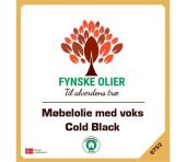 Fynske olier Møbelolie med voks - Cold Black 5 Liter 6753 6753005