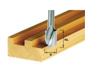 Festool Spiralnotfræser HW, skaft 8 mm, HW Spi S8 D6/16/50 490978
