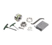 Victory trædrejepatron - 1 1/4" x 8 TPI DT Body, Modular 50mm Jaw,F/plate Ring & W/screw REC62008