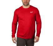 Milwaukee Workskin™ langærmet performance trøje til varmt vejr - rød - S 4932493083
