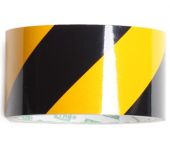 Reflekstape Sort/Gul 50mm x 33m GK204-2