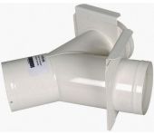 Holzmann Y-stykke 100mm med klap YVS100