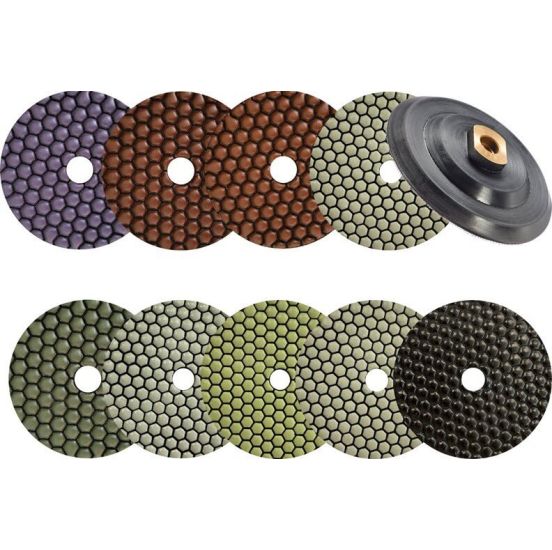 Polerings og Slibe Pad Korn 400 til Tørslibning af Natursten | Carat - CA-03101158