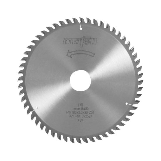 Mafell Savblad-HM; 180 x 1,2/2,0 x 30 mm, Z 56, WZ, med fase til laminat - MA-092527