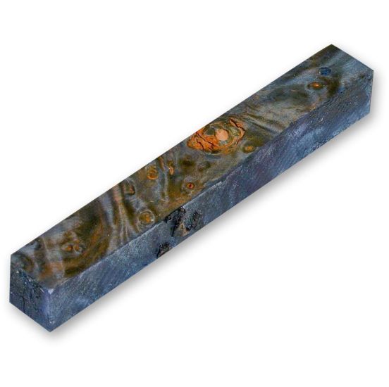 CraftProKits Pen Blank - Blue Mapple Burl - 125 x 19 x 19 mm - AX106301