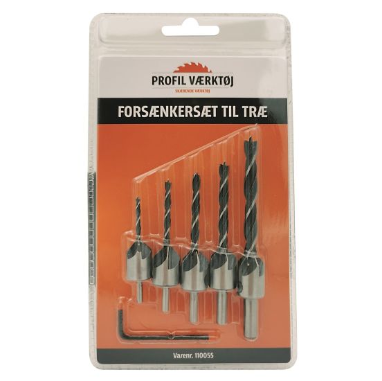 CMT Forsænkersæt med 5 stk. - 110055
