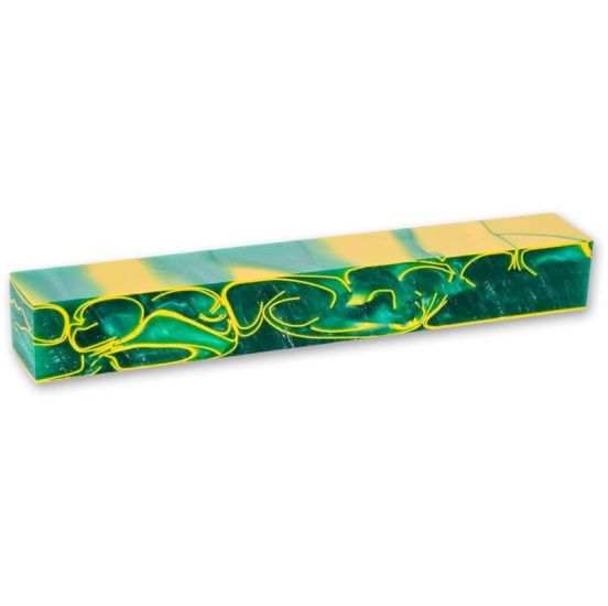 CraftProKits Firkantet Akrylblok Grøn/Gul - AX211318