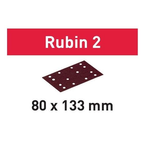 Festool stickFix-slibepapir 80x133 mm Rubin K80 - 499048