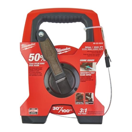 Milwaukee 30m målebånd med håndhjul - 48225203