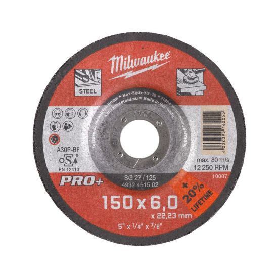 Milwaukee Slibeskive Metal SG 27/150x7 Pro+ - 4932471387
