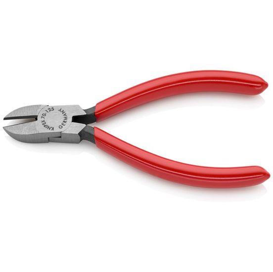 Knipex Skævbider sort atramenteret, betrukket med kunststof 125 mm - KN-7001125