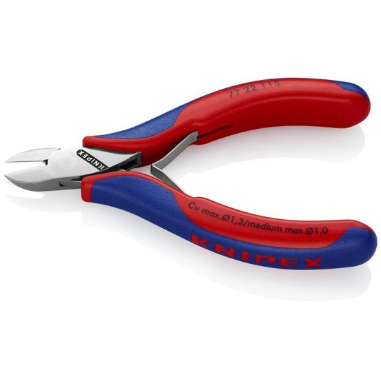 Knipex Elektronik-skævbider med flerkomponent-håndtag 115 mm - KN-7722115SB