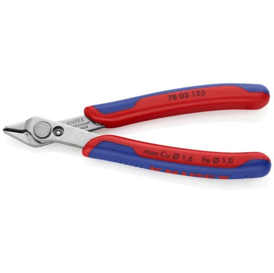 Knipex Electronic Super Knips® med flerkomponent-håndtag 125 mm - KN-7803125SB
