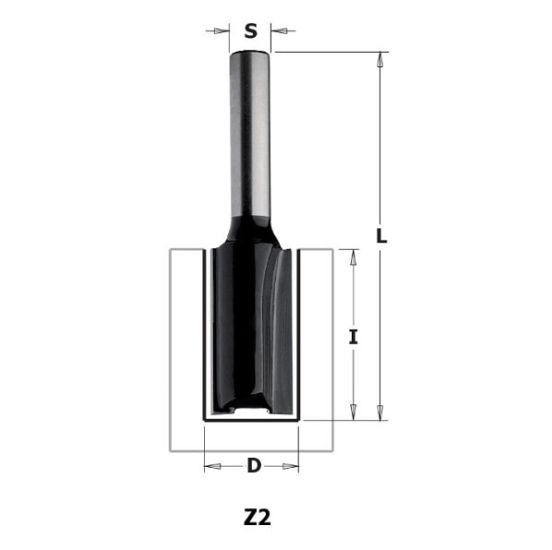 Overfræsebor HM 25x25/57 K8 C - K911-250