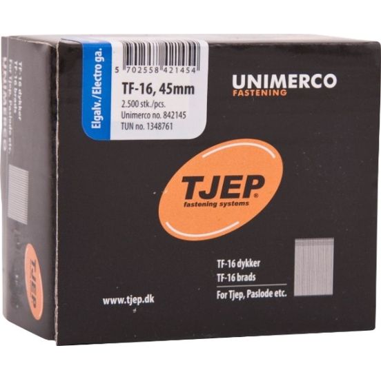 TJEP TF16 45mm Dykker, Elgalvaniseret. Box 2.500 stk. - TJ842145