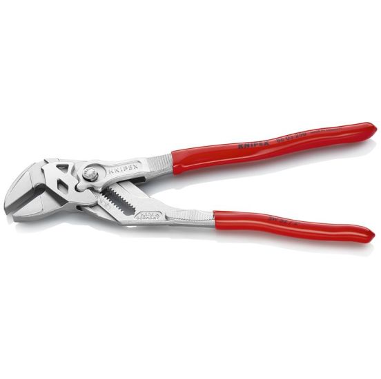 Knipex Tangnøgle tang og skruenøgle i ét værktøj forkromet, betrukket med kunststof 250 mm - KN-8603250SB