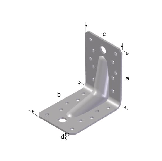 ESSVE Vinkelbeslag 105x105x90x2 mm V4 PL varmforzinket - ES-451466