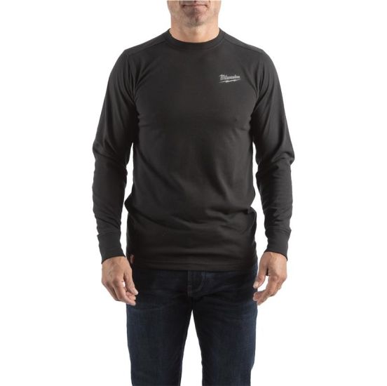 Milwaukee Langærmet T-shirt hybrid – sort – L - 4932492985