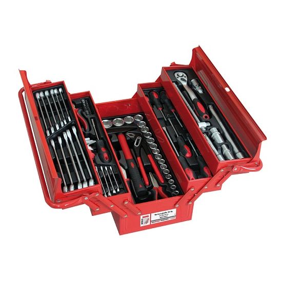 Holzmann Værktøjskasse med 86 dele WZK86CRV - WZK86CRV