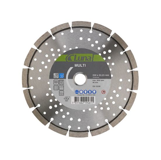 Luna diamantklinge 230 mm Multi - Beton med stål - 212930101