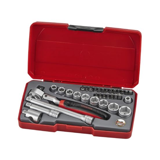 Teng Tools Topnøglesæt 3/8" T3834S med 34 dele - 186901104
