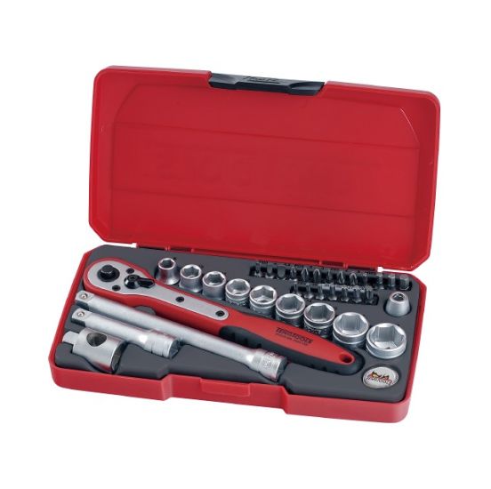 Teng Tools Topnøglesæt 3/8" T3834 med 34 dele - 167310101