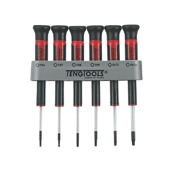 Teng Tools finmekaniker skruetrækker sæt Torx MDM706TX - 6 stk. - 102150109