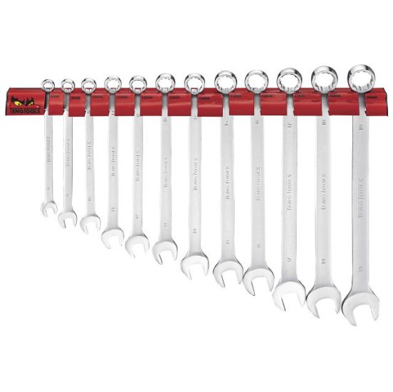 Teng Tools ringgaffelnøglesæt WRSP12LMP 8 - 19mm ekstra lange - 199830100