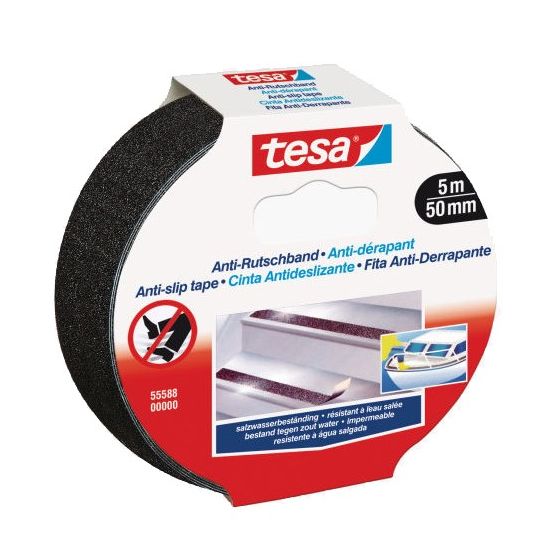 Tesa Skridsikker tape sort 25 mm x 15 m - 043606045