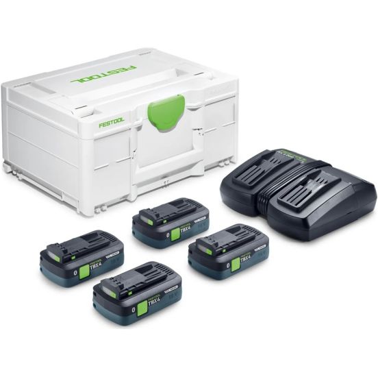 Festool Energisæt SYS 18V 4xTBX4/TCL6DUO - 578823