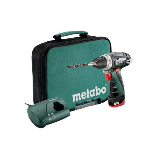 Metabo bore-/skruemaskine PowerMaxx BS inkl. batteri og lader - 600079500