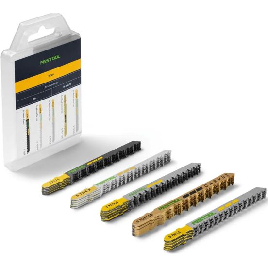 Festool Stiksavklingesæt STS-Sort/25 W | Træ MIXED Savklinger | 25 stk - 204275