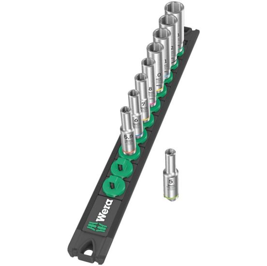 Wera B Deep 1 Top-magnetliste 3/8" topnøgleindsats-sæt - 05005440001