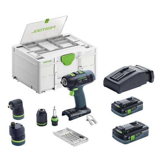 Festool Akku bore-/skruemaskine T 18+3 HPC 4,0 I-Set - 577609