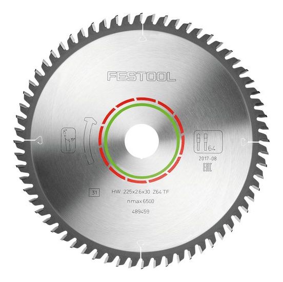 Festool Rundsavklinge (225x2,6x30) TF64 - 489459
