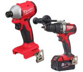 Milwaukee Bore/skruemaskine BLDD2-502X og slagskruemaskine BLIDRC-0 MILWAUKEEPAKKE6