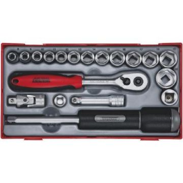 Teng Tools Topnøglesæt 3/8" TT3819 med 19 dele 03520103