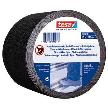 Tesa Skridsikker tape sort 100 mm x 15 m 043608181