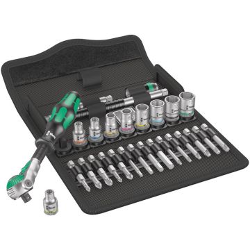 Wera 8100 SA 6 Zyklop Speed-skraldesæt, 1/4"-tilslutning, metrisk 05004016001